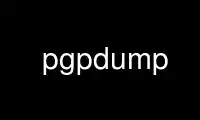 قم بتشغيل pgpdump في موفر الاستضافة المجاني OnWorks عبر Ubuntu Online أو Fedora Online أو محاكي Windows عبر الإنترنت أو محاكي MAC OS عبر الإنترنت