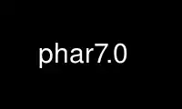 Run phar7.0 in OnWorks free hosting provider over Ubuntu Online, Fedora Online, Windows online emulator or MAC OS online emulator