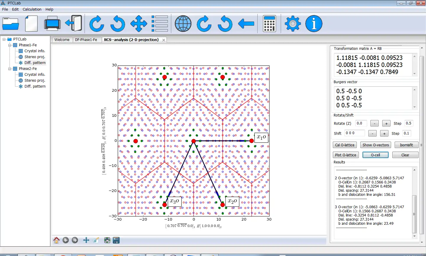 Scarica lo strumento web o l'app web Laboratorio di cristallografia di trasformazione di fase