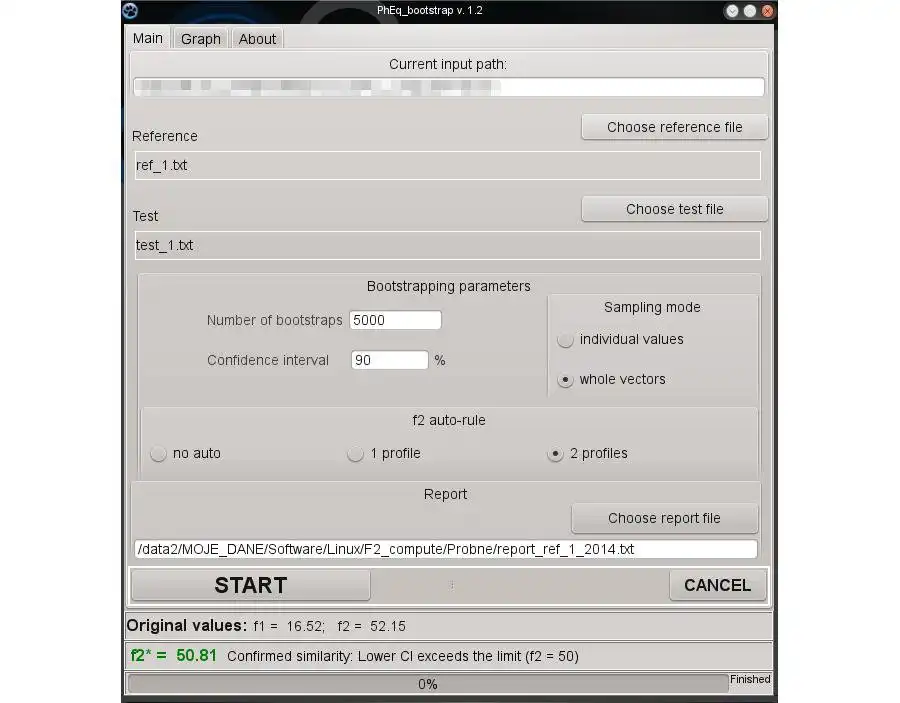 Download web tool or web app PhEq_bootstrap to run in Windows online over Linux online