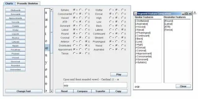 Download web tool or web app Phonology Charts