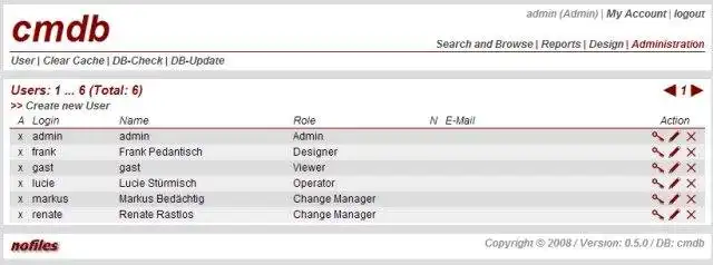 Download web tool or web app PHP-CMDB