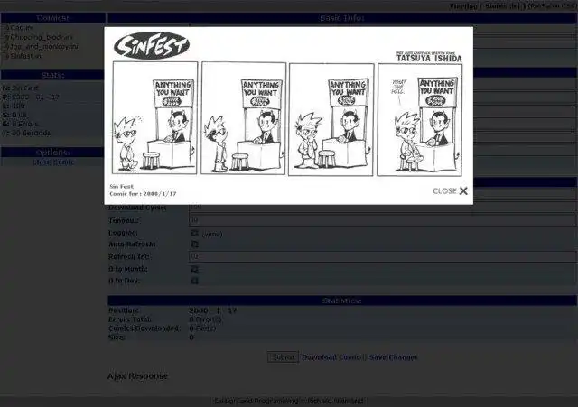 Download web tool or web app PHP Comic Downloader