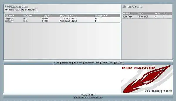 Download web tool or web app PHPDagger