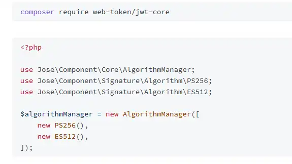 Muat turun alat web atau aplikasi web Rangka Kerja PHP JWT