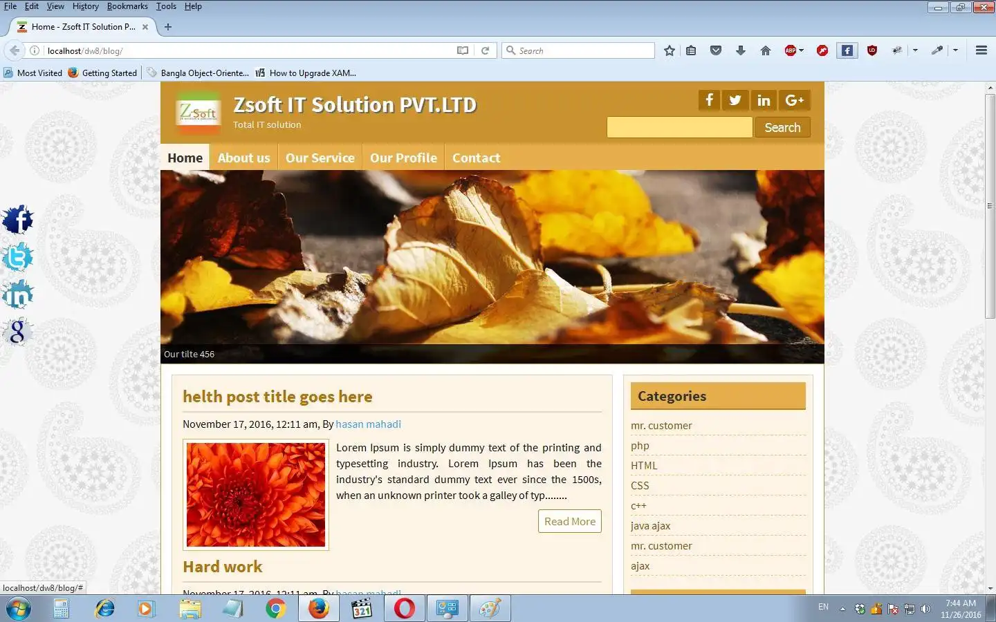 Download web tool or web app PHP OOP CMS BLOG