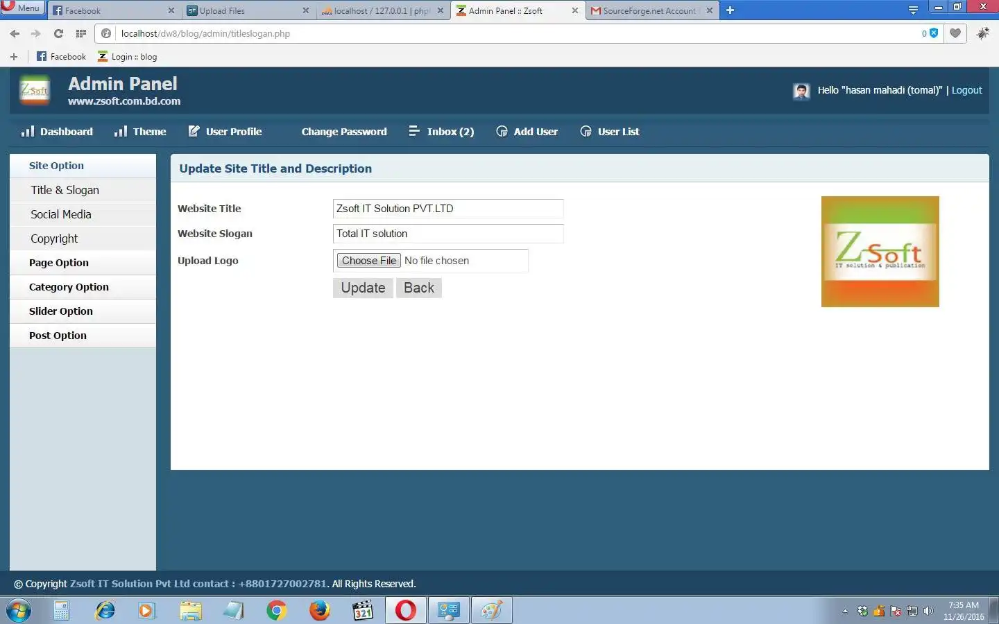 Download web tool or web app PHP OOP CMS BLOG