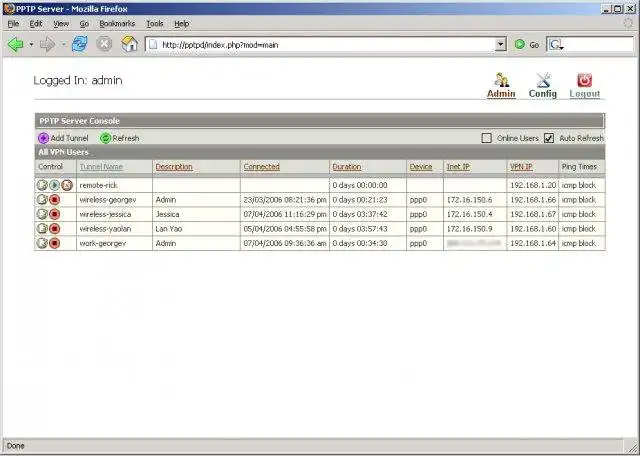 Download web tool or web app phpServerAdmin