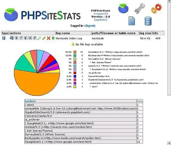 Download web tool or web app PHPSiteStats