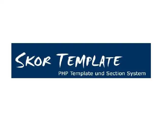 Download web tool or web app PHP Template SKOR