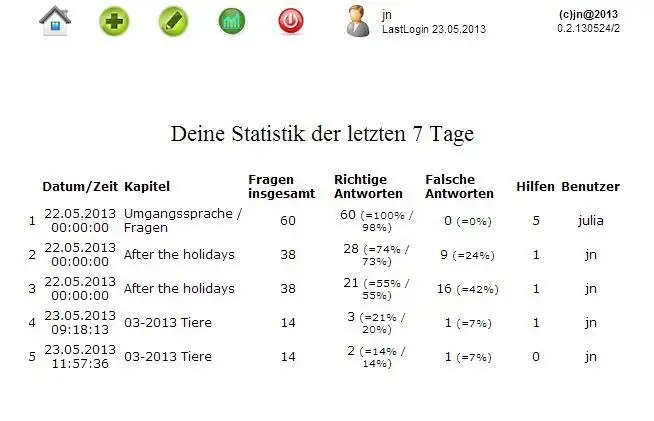 Download web tool or web app phpVokabel