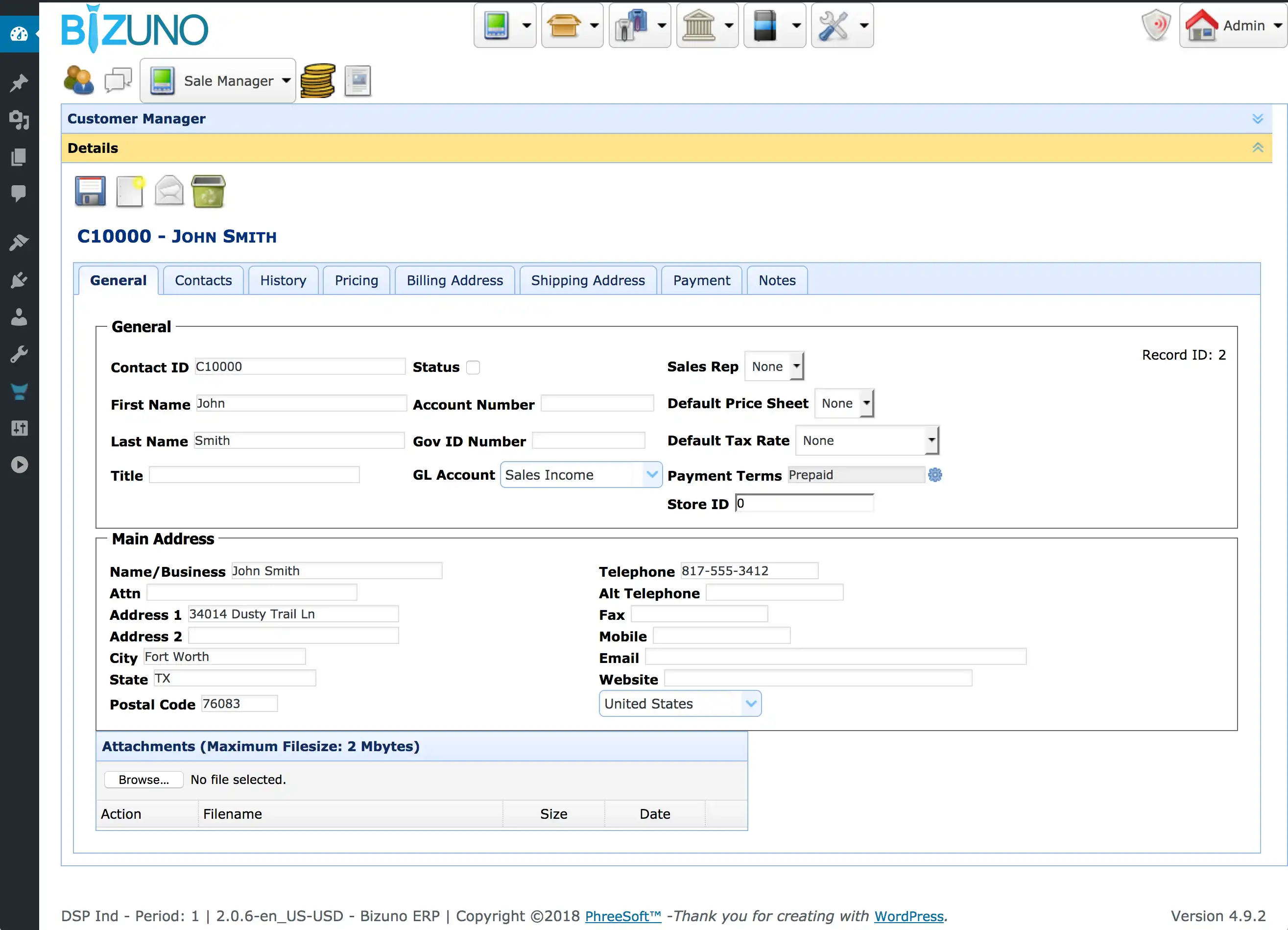 Download web tool or web app PhreeBooks ERP / Accounting