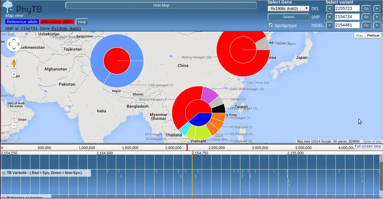 Download web tool or web app PhyloTrack