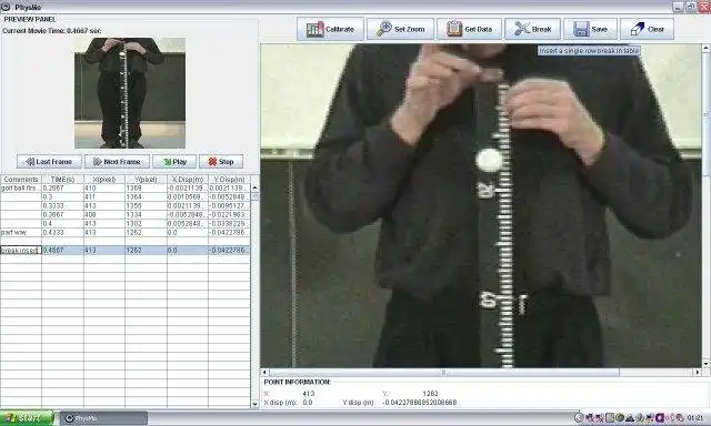 Download web tool or web app PhysMo - Video Motion Analysis