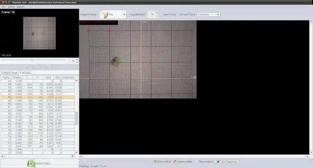 Download web tool or web app PhysMo - Video Motion Analysis