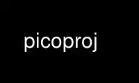 Run picoproj in OnWorks free hosting provider over Ubuntu Online, Fedora Online, Windows online emulator or MAC OS online emulator