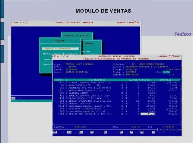 Download web tool or web app Pilar Linux: sistema de gestión