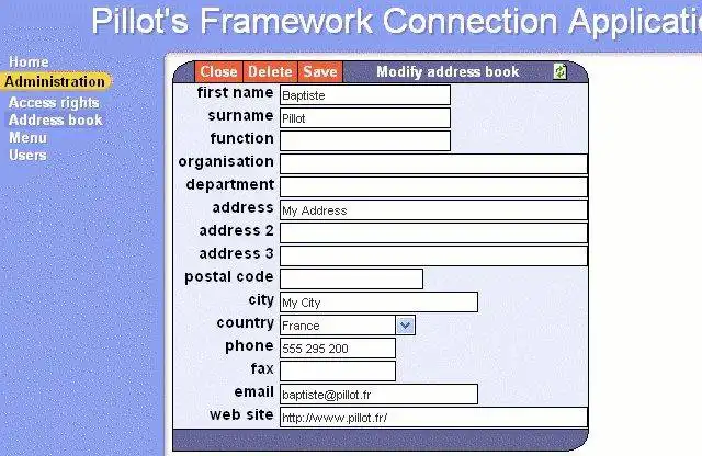 Download web tool or web app Pillots PHP Framework 