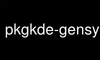 Run pkgkde-gensymbols in OnWorks free hosting provider over Ubuntu Online, Fedora Online, Windows online emulator or MAC OS online emulator