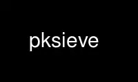 Run pksieve in OnWorks free hosting provider over Ubuntu Online, Fedora Online, Windows online emulator or MAC OS online emulator