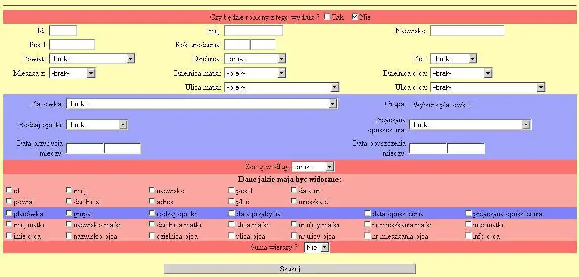 Download web tool or web app Placówki Opiekuńczo Wychowawcze