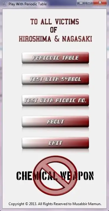 Download web tool or web app Play With Periodic Table 2.0.0