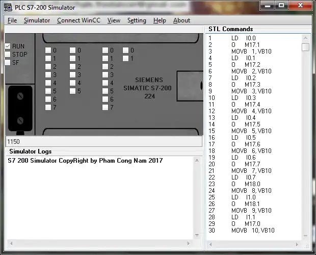 Download web tool or web app PLC S7-200 Simulator Connected WinCC