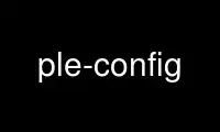 Run ple-config in OnWorks free hosting provider over Ubuntu Online, Fedora Online, Windows online emulator or MAC OS online emulator