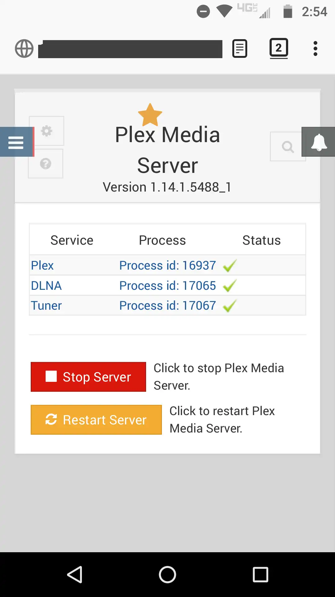 Download web tool or web app Plex Media Server Webmin Module