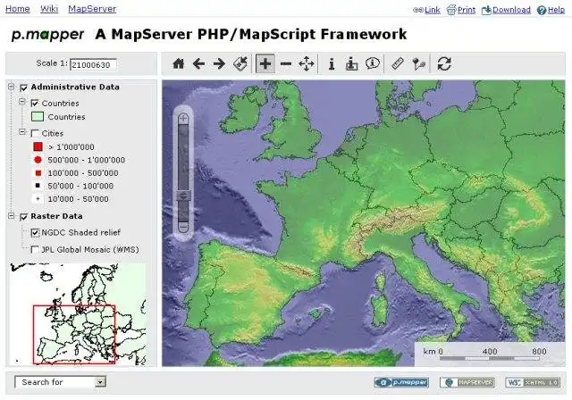 WebツールまたはWebアプリp.mapperをダウンロードします