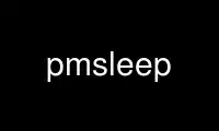 Run pmsleep in OnWorks free hosting provider over Ubuntu Online, Fedora Online, Windows online emulator or MAC OS online emulator