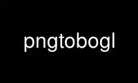 Run pngtobogl in OnWorks free hosting provider over Ubuntu Online, Fedora Online, Windows online emulator or MAC OS online emulator