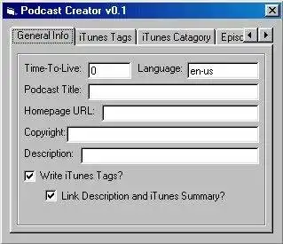 Download web tool or web app Podcast Creator