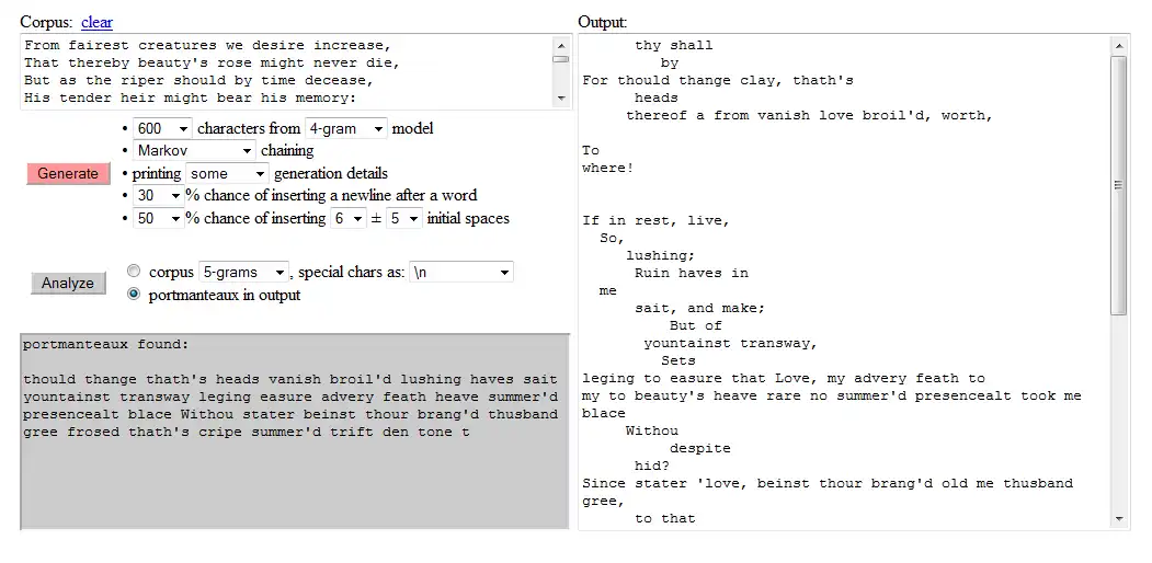 Download web tool or web app Poetry Generators