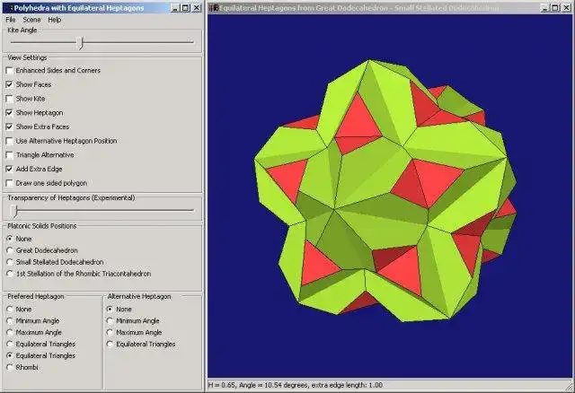 Download web tool or web app Polyhedra with Equilateral Heptagons to run in Windows online over Linux online