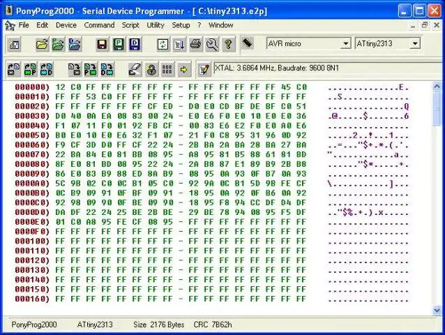 Download web tool or web app PonyProg: serial device programmer to run in Windows online over Linux online