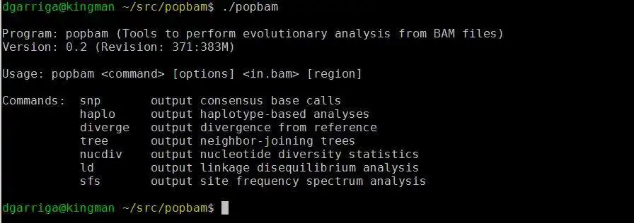 Download web tool or web app popbam to run in Linux online