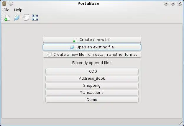 Download web tool or web app PortaBase