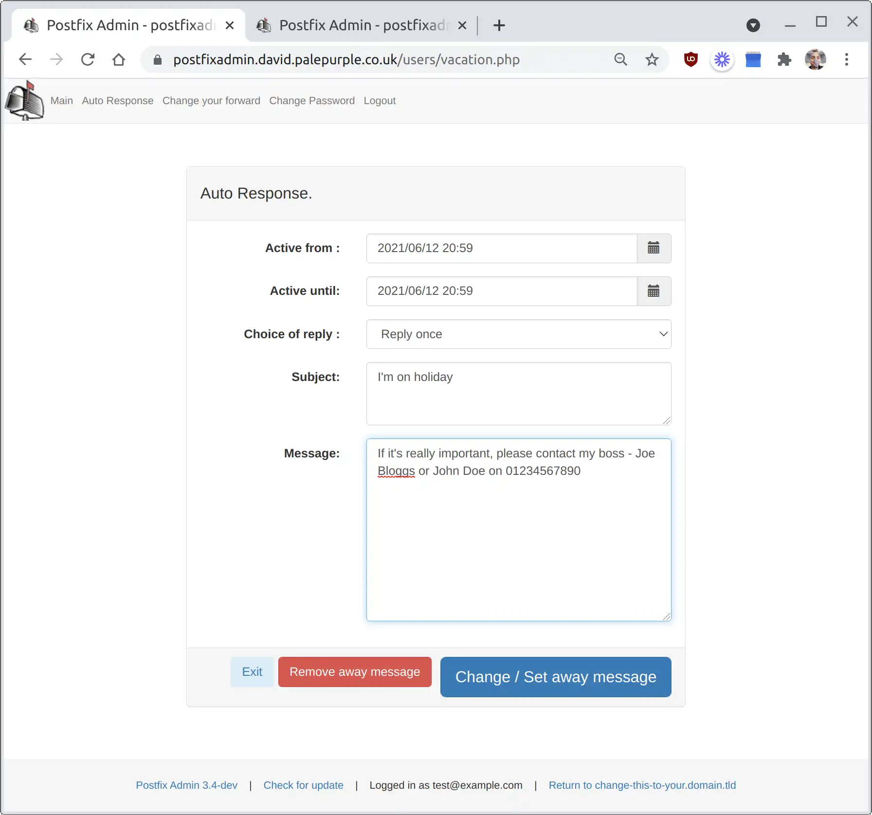 Download web tool or web app PostfixAdmin