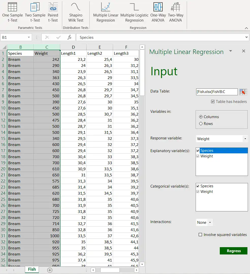 Download web tool or web app Power Analytics for Excel