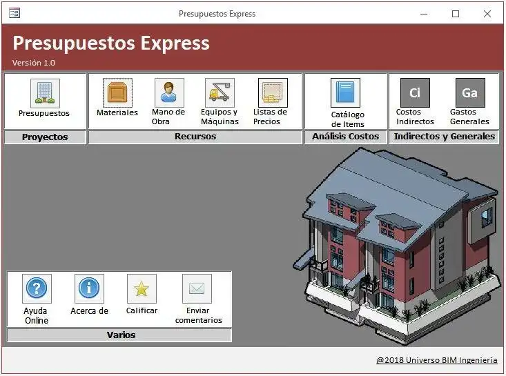 Download web tool or web app Presupuestos Express