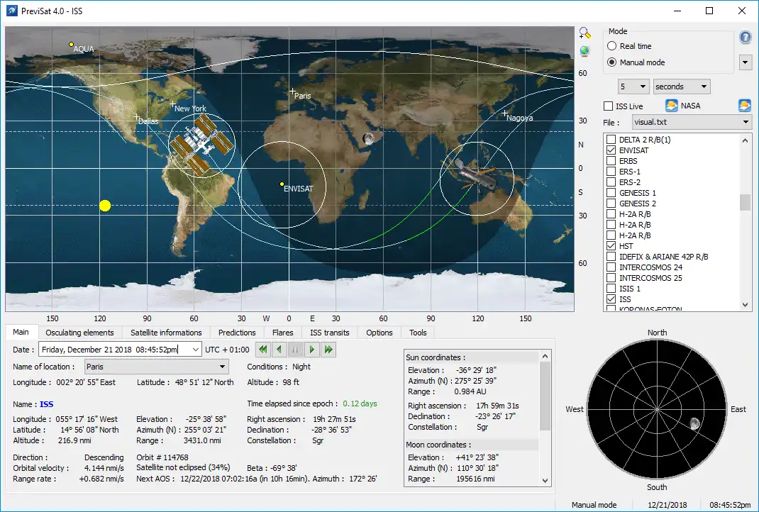 Download web tool or web app PreviSat