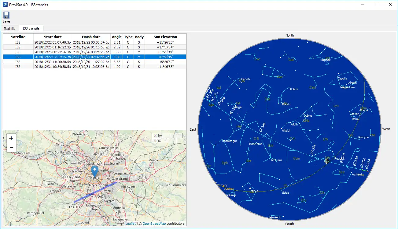 Download web tool or web app PreviSat