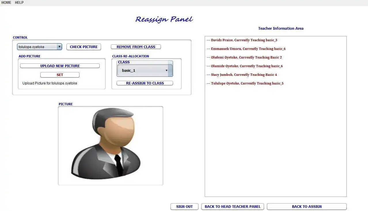 Download web tool or web app Primary School Management System