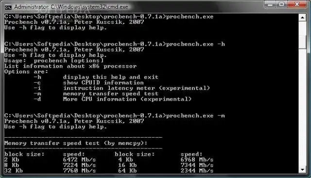 Download web tool or web app ProcBench CPU analyzer