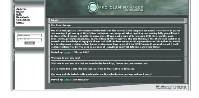 Download web tool or web app Pro Clan Manager