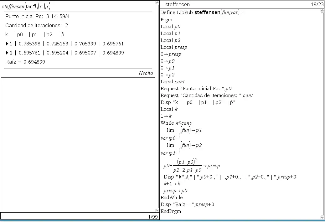 Download web tool or web app Programas Análisis/Métodos Numericos to run in Linux online