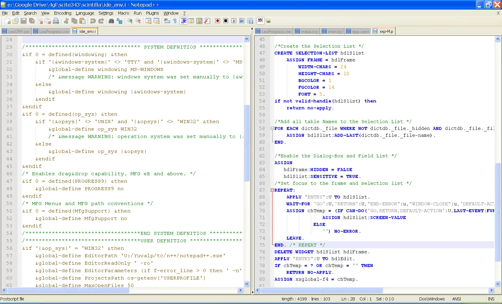 Download web tool or web app Progress 4GL / ABL support for Notepad++