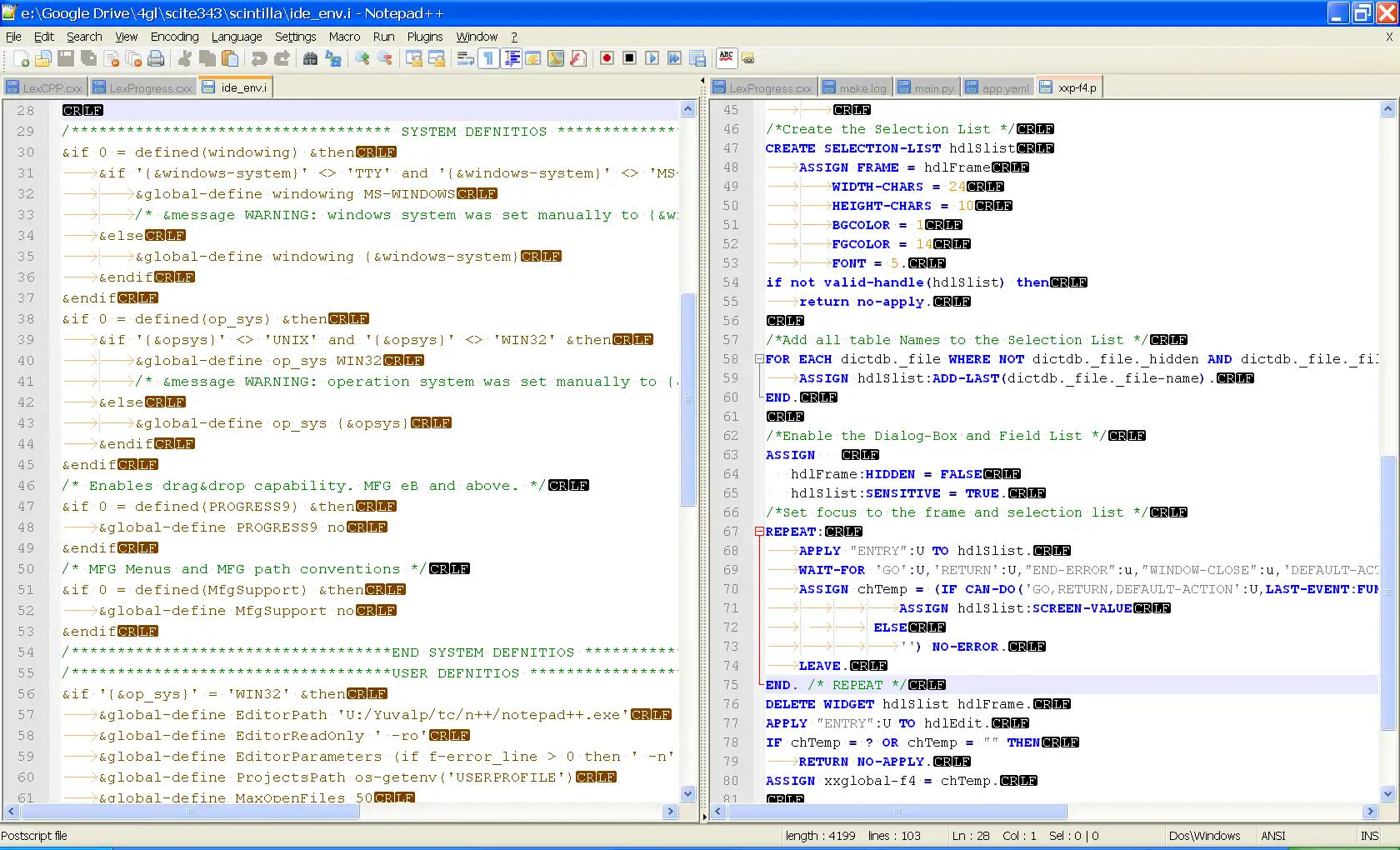 Download web tool or web app Progress 4GL / ABL support for Notepad++