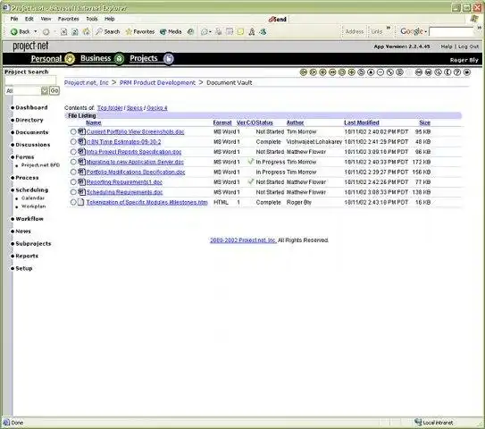 Download web tool or web app Project.net